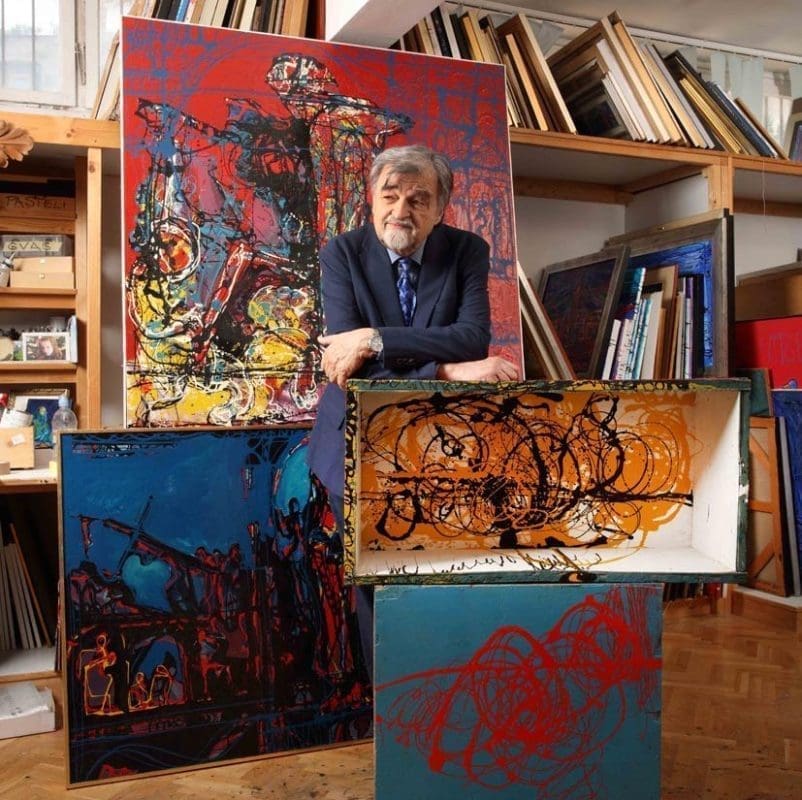 Josip Botteri Dini u ateljeu 827x825