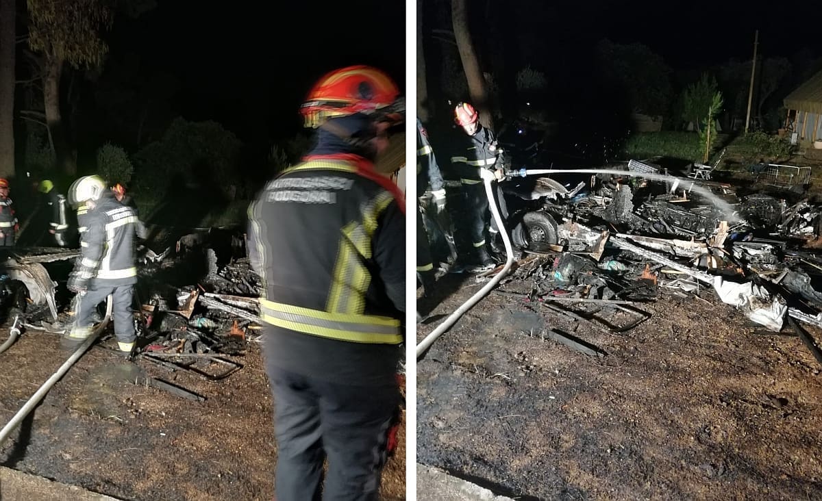 Ima li kraja požarima? U cijelosti izgorjela kamp kućica u Živogošću