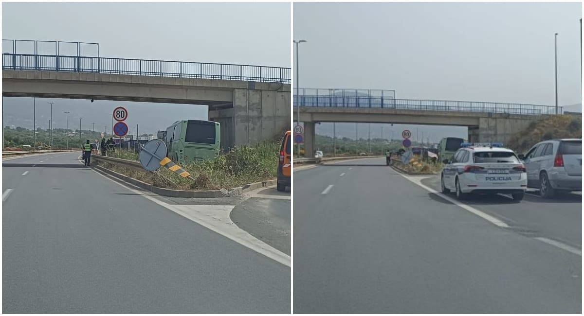 Autobus koji je sletio u Kaštelima je ukrajinski, nema ozlijeđenih