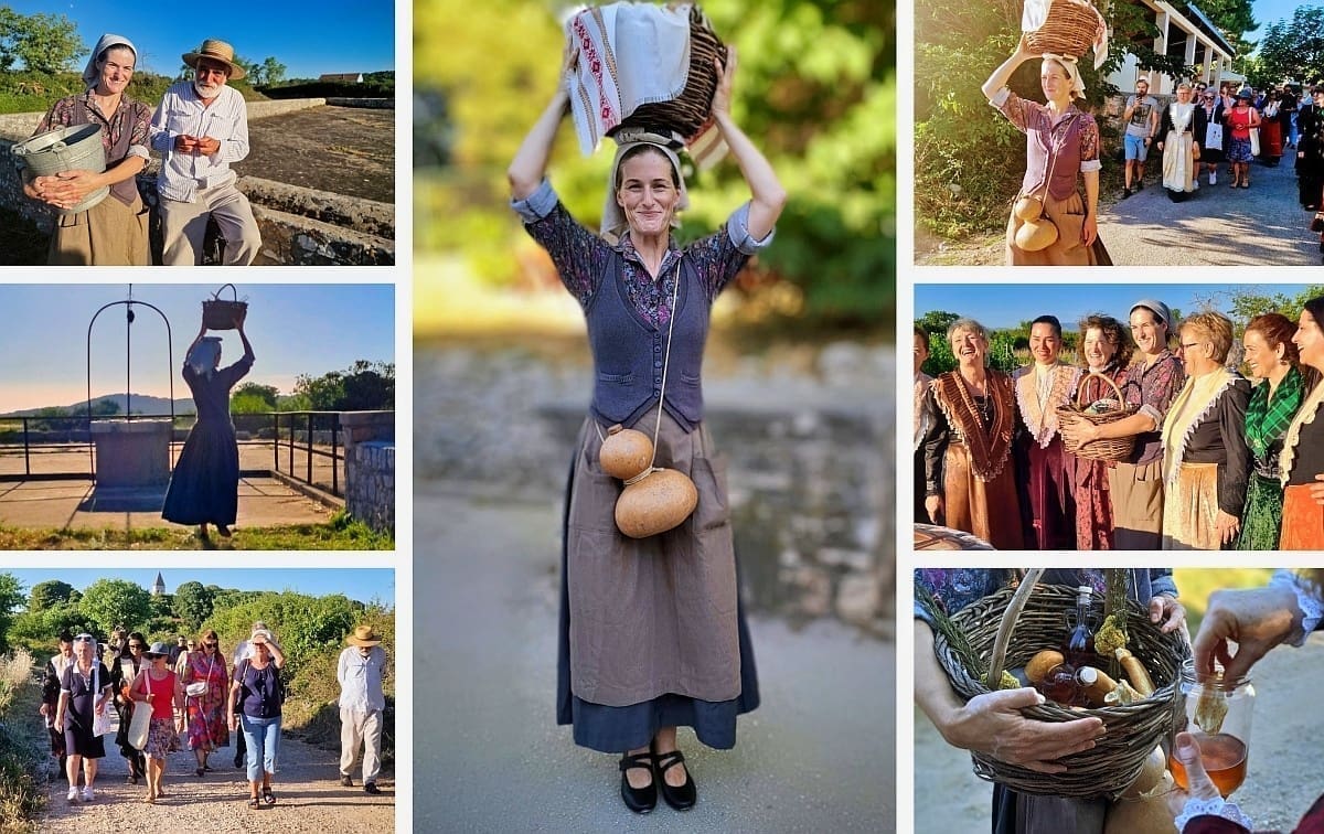 TURISTI ODUŠEVLJENI Prva kostimirana interpretacijska šetnja na Šolti - "Šoltanka - jedan život na otoku"