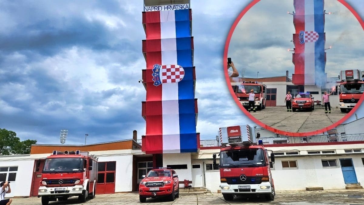 BROJI SE SITNO Ovako su vatrogasci u Dalmaciji dali podršku Vatrenima uoči početka Eura
