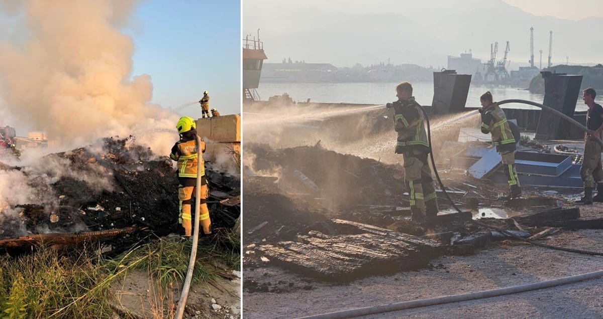 Požar na splitskim Stinicama