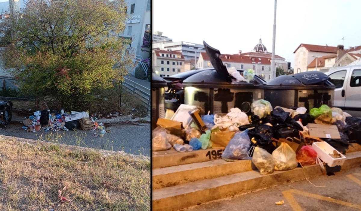 Stravično stanje u Splitu. Ivana Zelić objavila fotografije smeća, a Puljak tvrdi: "Čistoća ima izazove s kojima se nose"