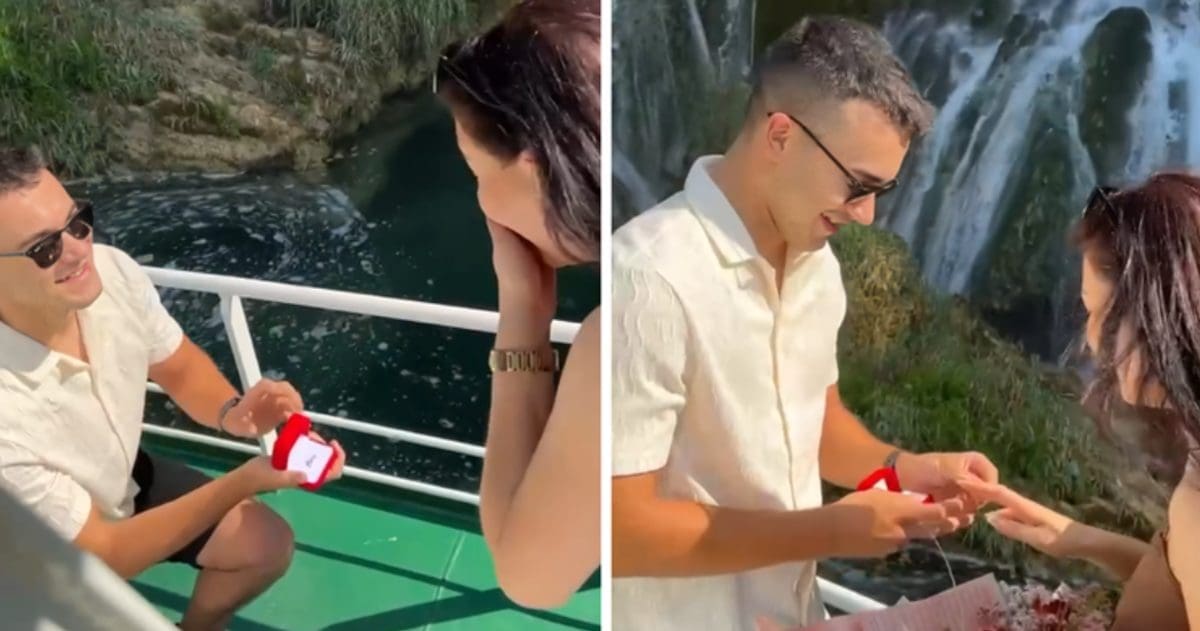 Kakav trenutak. Na slapovima Krke pala prosidba