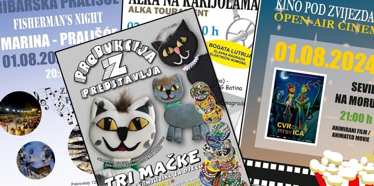 Pregršt događaja u sklopu Marinskih ljetnih manifestacija. Dođite i dobro se zabavite