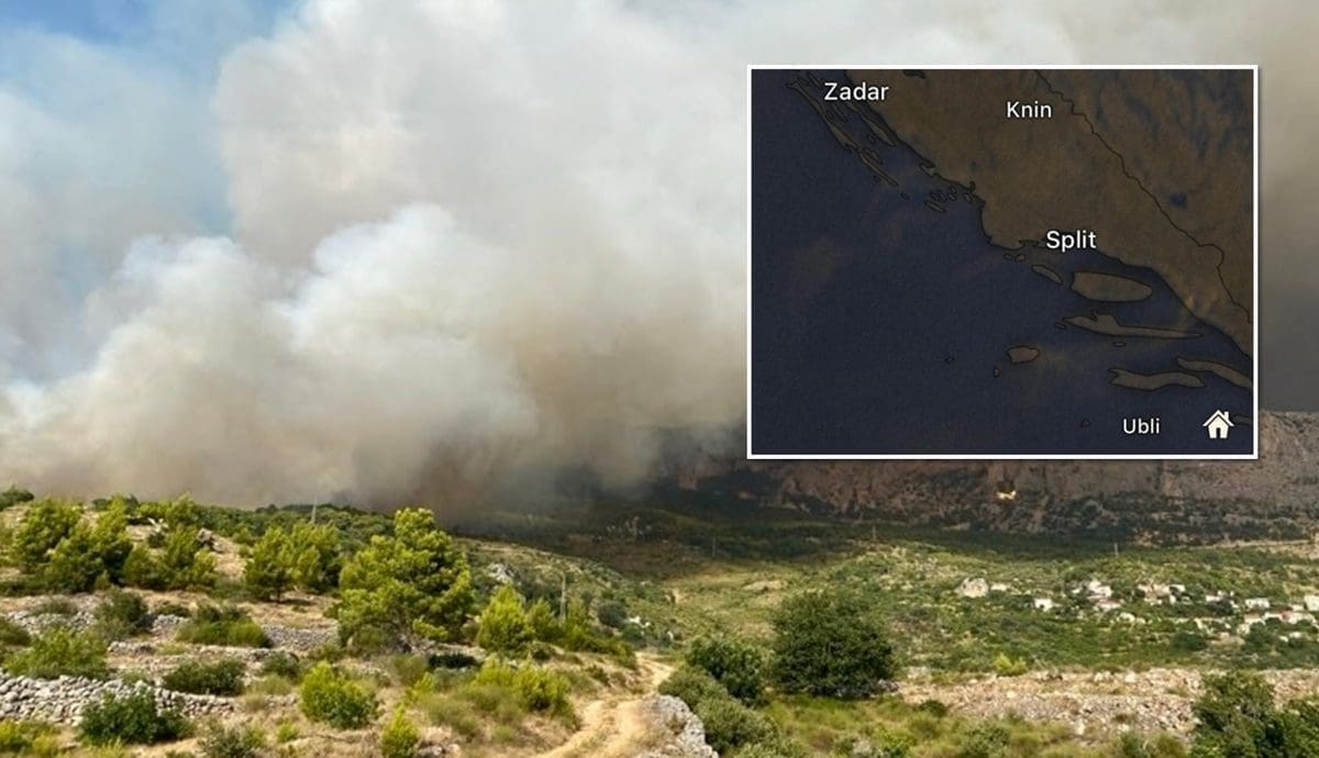 Veliki dalmatinski požari vide se i na satelitskim snimkama. Evo kakvo je stanje na požarištu u Tučepima
