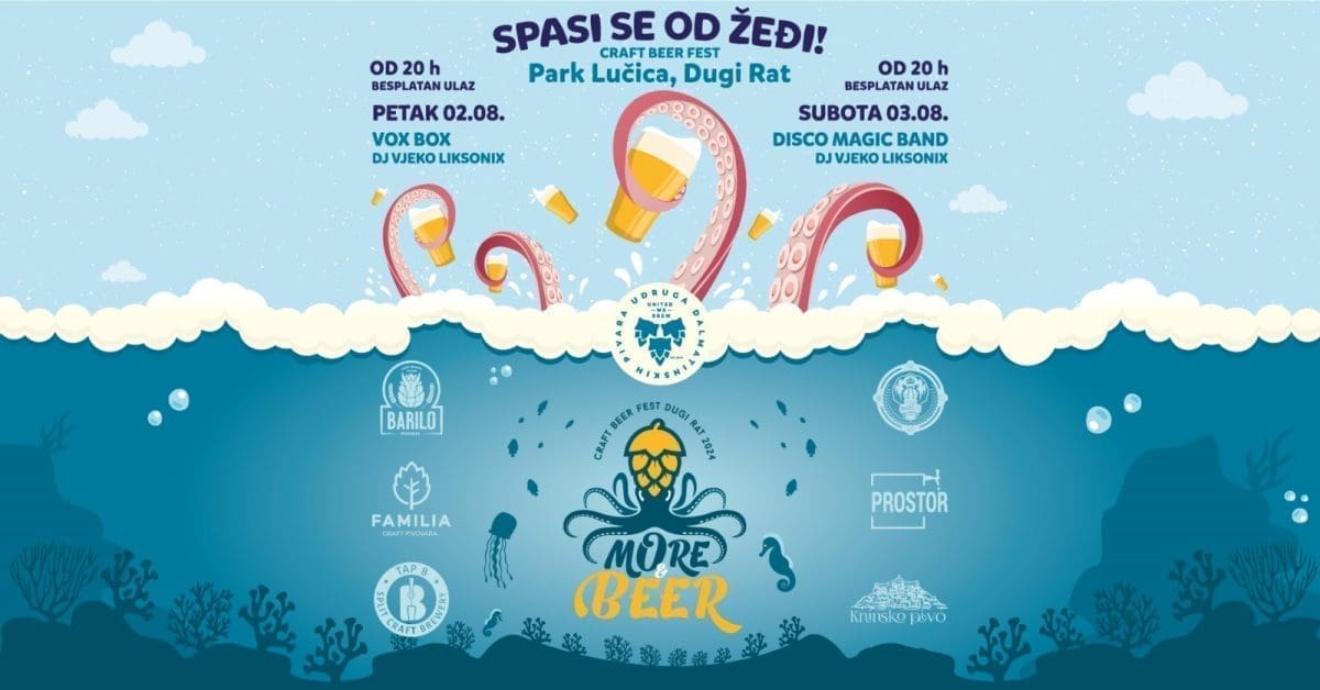Oćemo na pivu? Pogledajte što vas ovaj vikend očekuje na More & Beer festivalu u Dugom Ratu