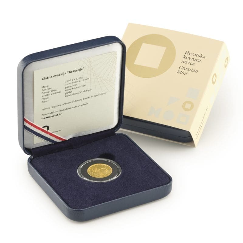 Zlatna medalja Kr tenje 1 4 oz AMBALA A