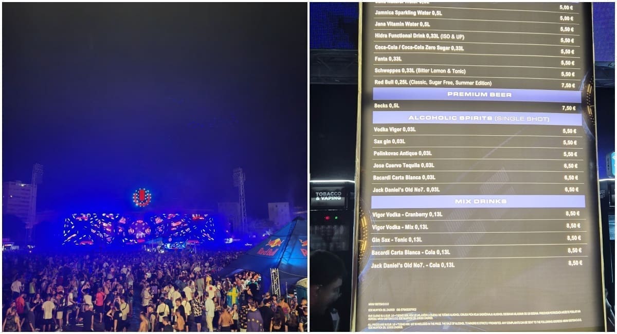 Evo cijena alkohola na Ultri