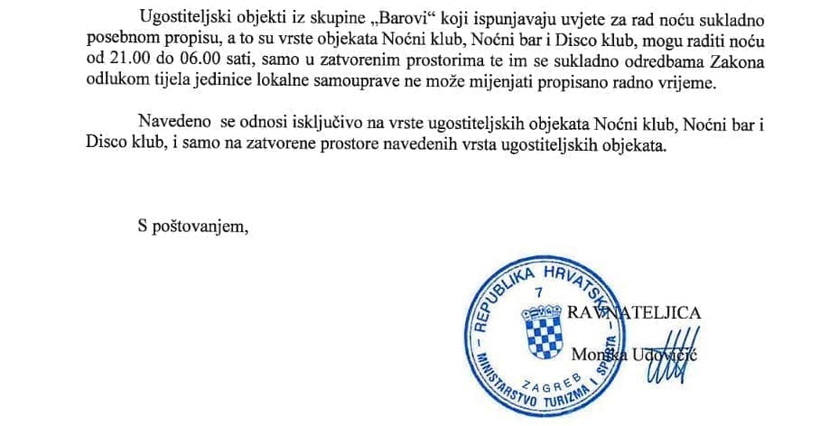 barovi turizam misljenje