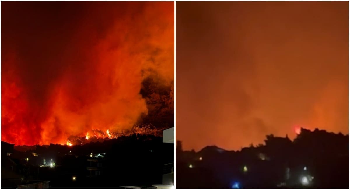 VIDEO Pogledajte vatrenu stihiju u Tučepima