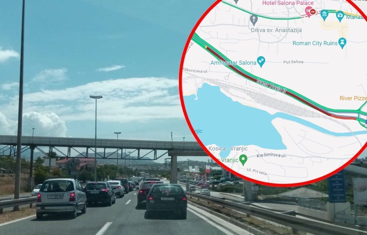 KOLONE DILJEM DALMACIJE Vozi se usporeno na ulazu u Split