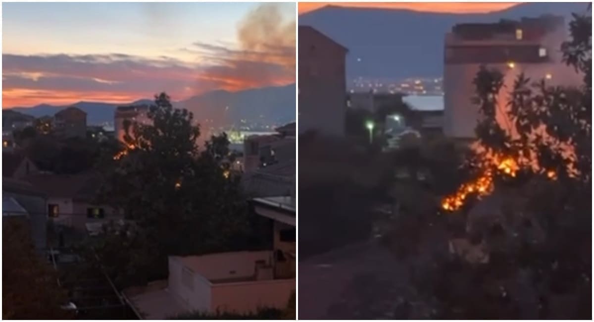 Požar u Splitu, gori kod tračnica. Vatrogasci su na terenu