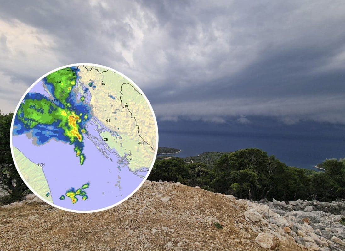 NARANČASTI METEOALARM Vruće i nestabilno: Pogledajte nevrijeme koje ide prema Dalmaciji