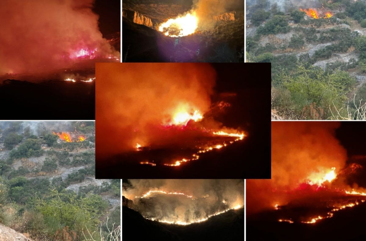 POŽAR KOD TROGIRA Na terenu 66 vatrogasaca, još nije lokaliziran