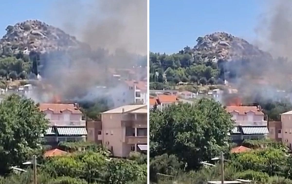 VIDEO Vatrena buktinja u Solinu, pogledajte što smo snimili