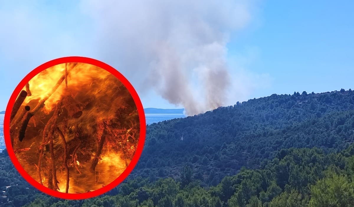 FOTO Požar na Murteru. Vatra se širi, dižu se zračne snage