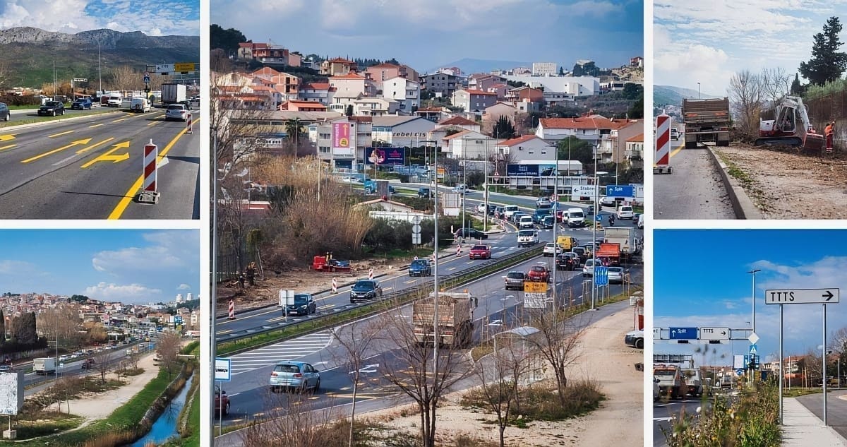DOBRE VIJESTI ZA VOZAČE Radovi na opterećenom splitskom križanju dolaze kraju: Uskoro se nova cesta pušta u promet