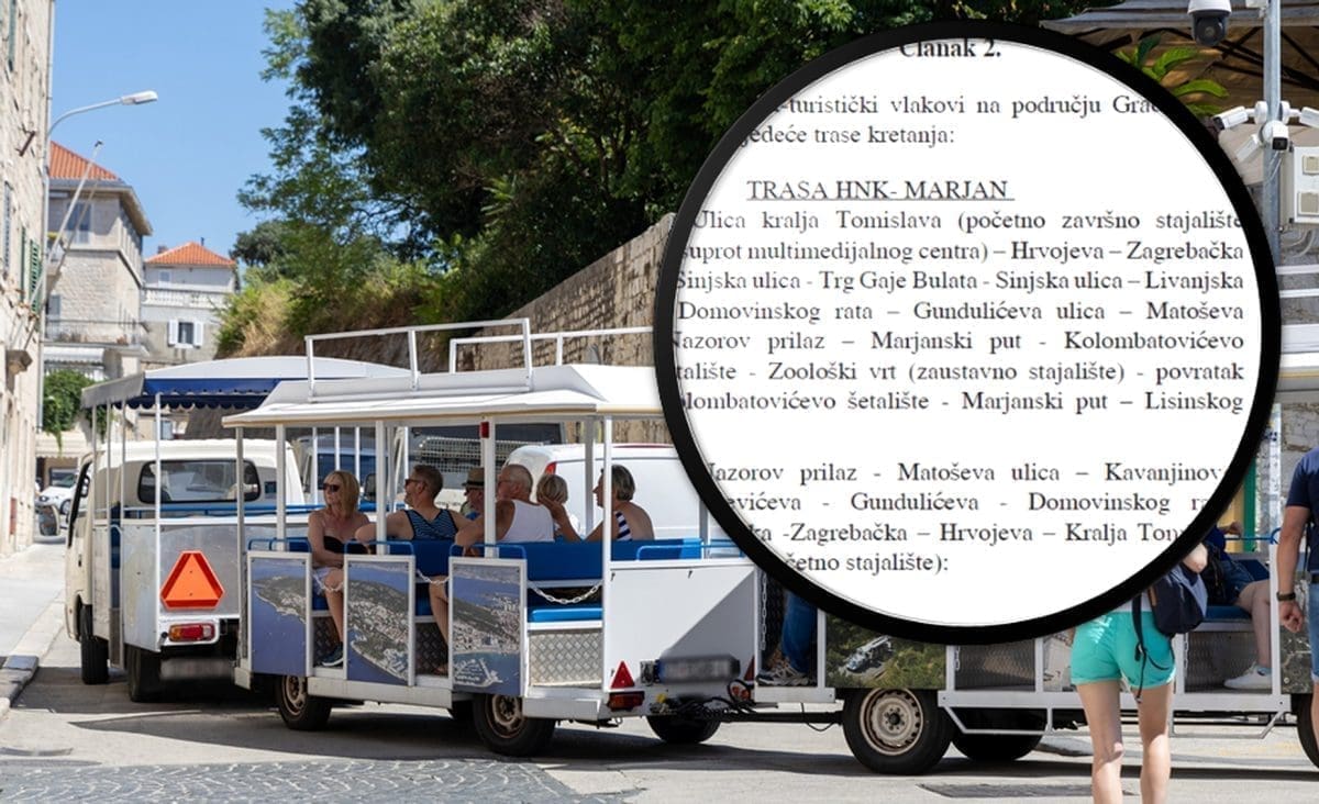 Zanimljiva objava Jakova Prkića. Ovaj vlakić prometuje ulicama Splita, ali nešto drugo je jako čudno. Evo što...