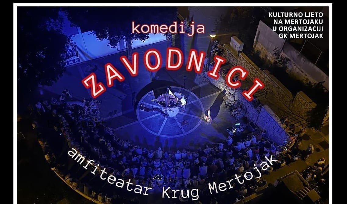 Nastavlja se Kulturno ljeto na Mertojaku. Svi će uživati u spektakularnoj kazališnoj komediji "Zavodnici"