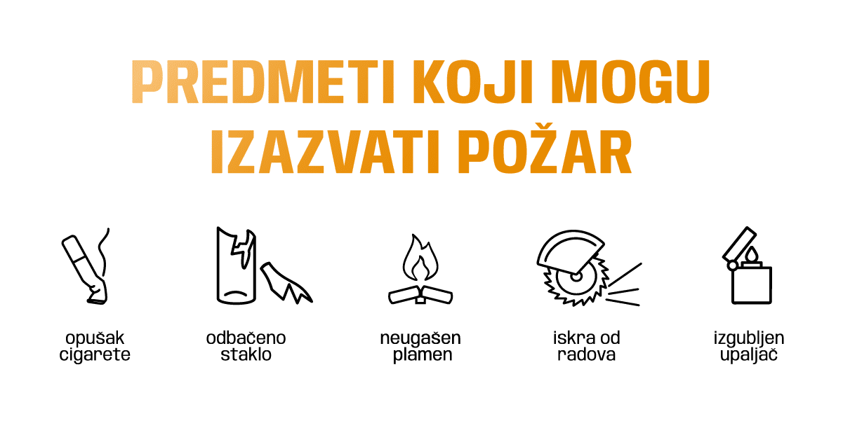 Hrvatske   ume Nemar je prva iskra Predmeti koji mogu izazvati po  ar