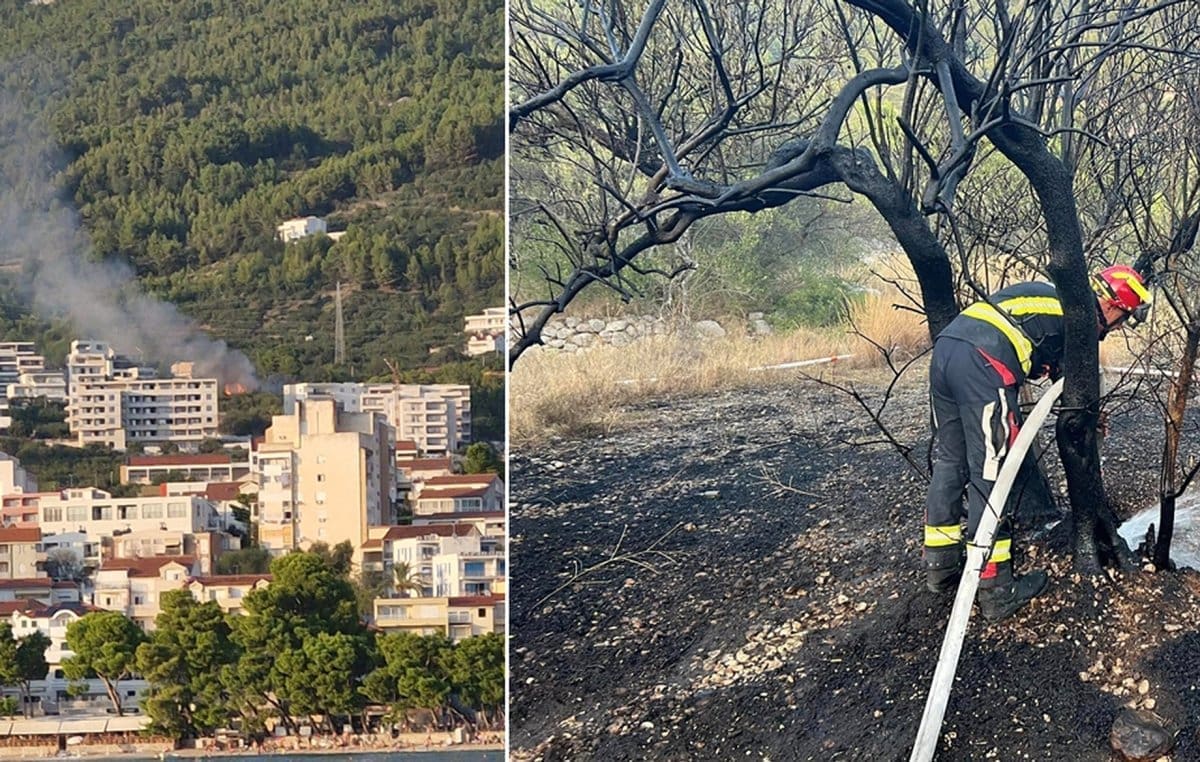 Gorjelo je u Makarskoj, buktinja je bila blizu POS-ovih zgrada