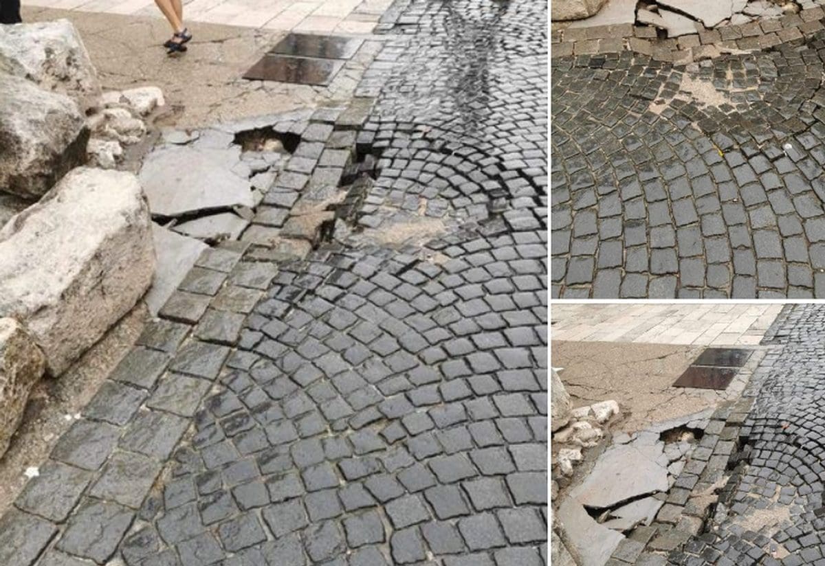 'Propale' kamene ploče u centru Splita