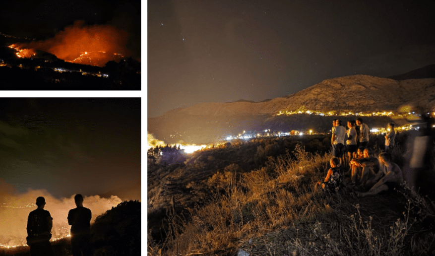 FOTO/VIDEO Ovako izgleda požar u Sitnom: Mještani gledaju vatrenoj stihiji ravno u 'oči'