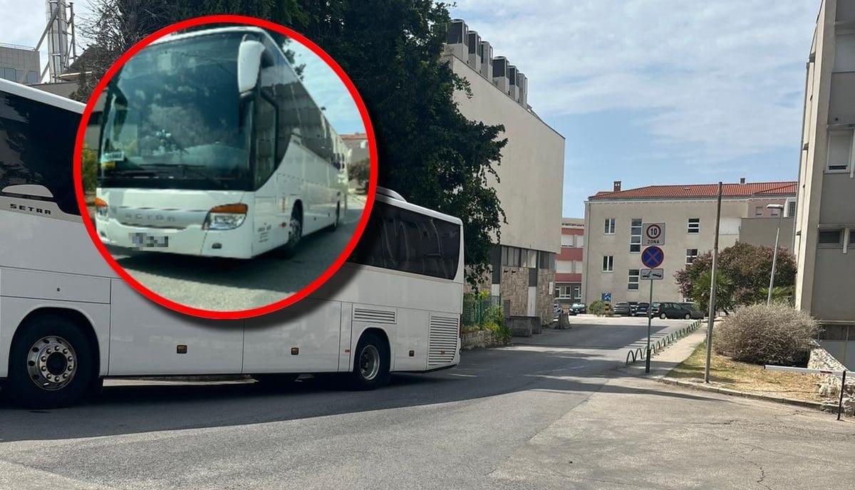 Splićani zgroženi prizorom u krugu KBC-a Split: Autobusom zablokirao prolaz automobilima
