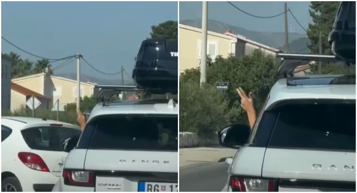 Policija pronašla Srbina koji se vozio kroz Kaštela i pokazivao tri prsta
