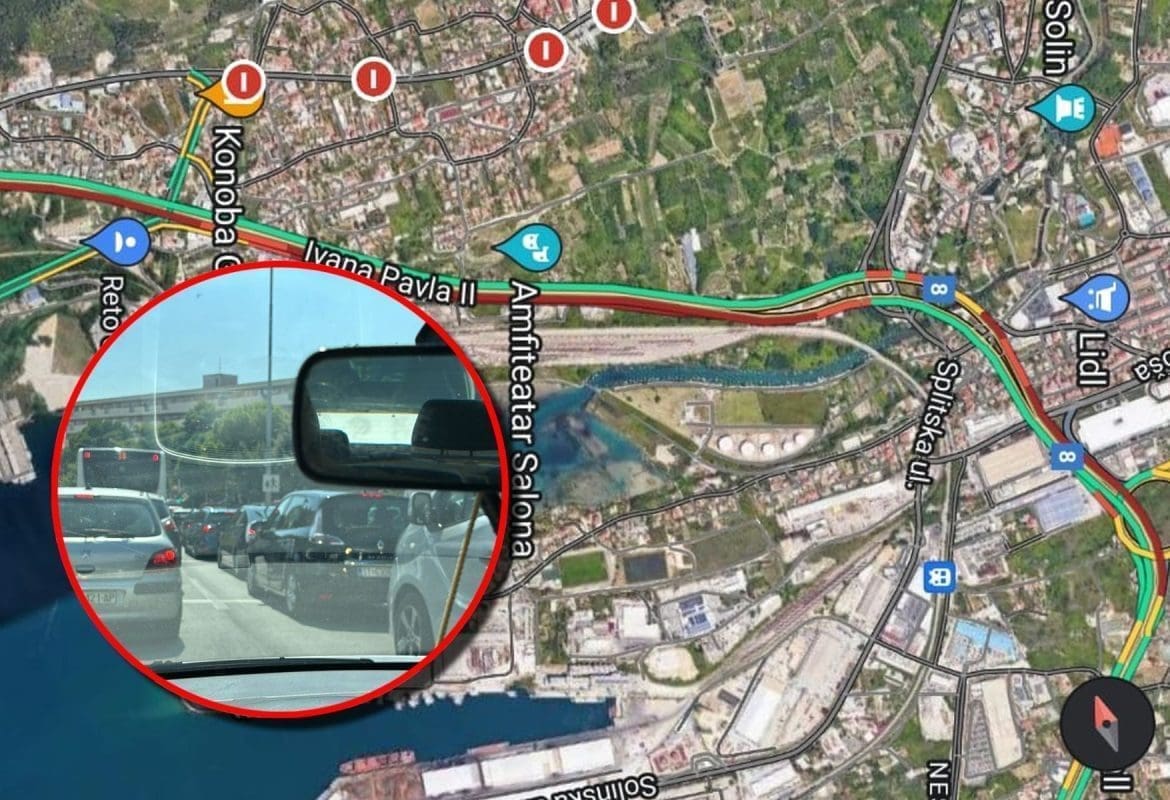 KRKLJANAC NA ULAZU U SPLIT Gužve su ogromne, vozači lude: "Nikako doć' doma"