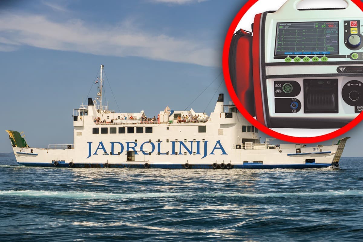 Putniku stalo srce na Jadrolinijinom trajektu koji nije imao defibrilator