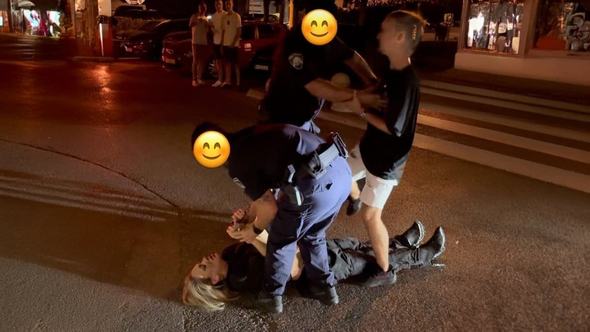 Policija uhitila pijanu Elu Jerković, narušavala je javni red i mir na Bačvicama. Objavila je video vlastitog uhićenja