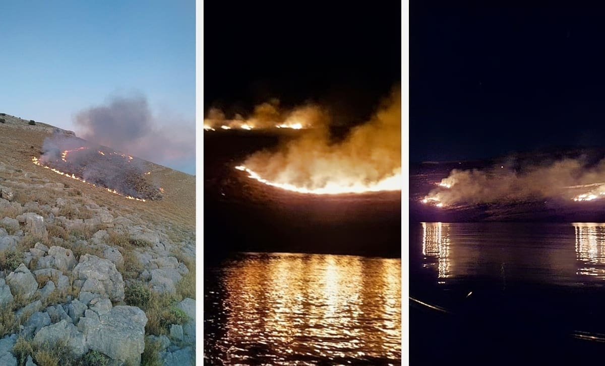 POŽAR NA KORNATIMA "Skupina muškaraca slavila na brodu pa ispalila signalnu raketu"