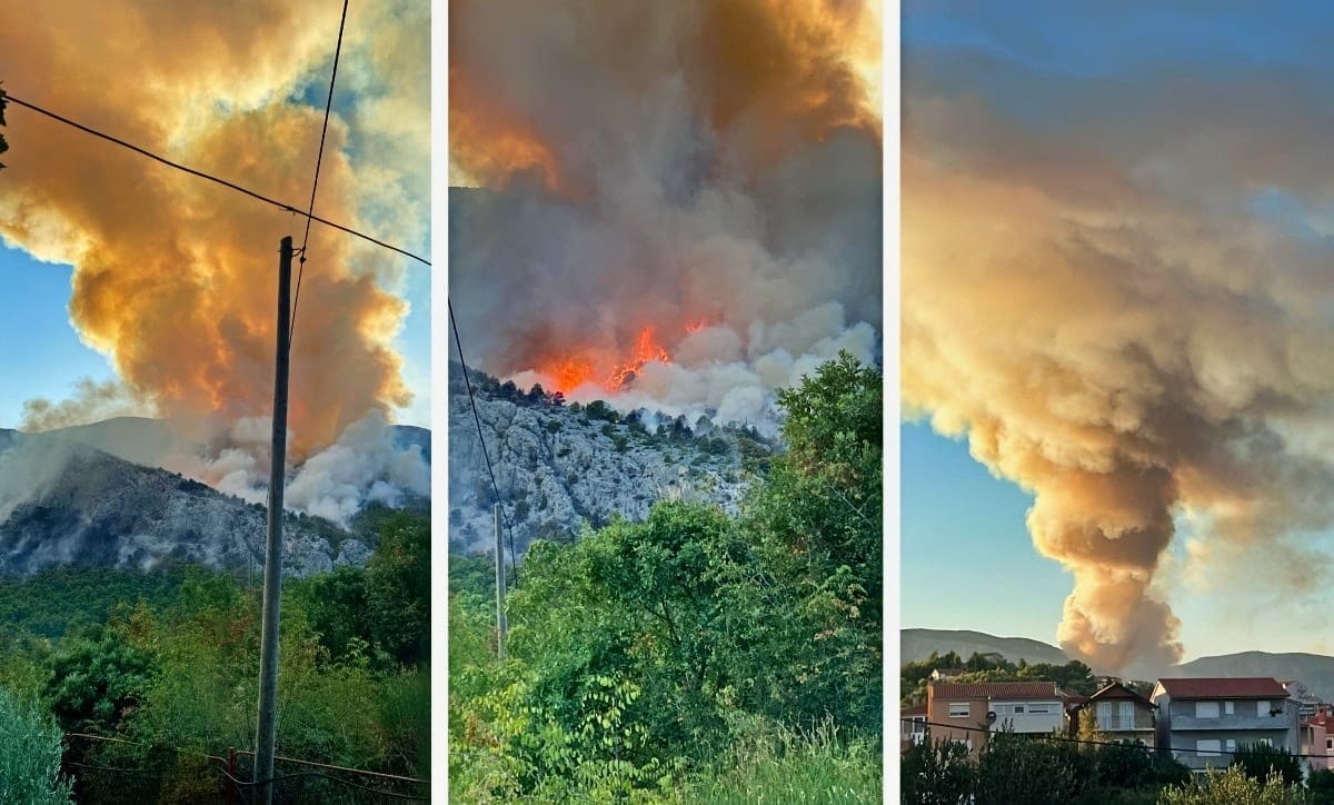 VIDEO Nije dobro. Naglo se rasplamsao požar u Rupatinama: "Ovo je stvarno blizu kuća"