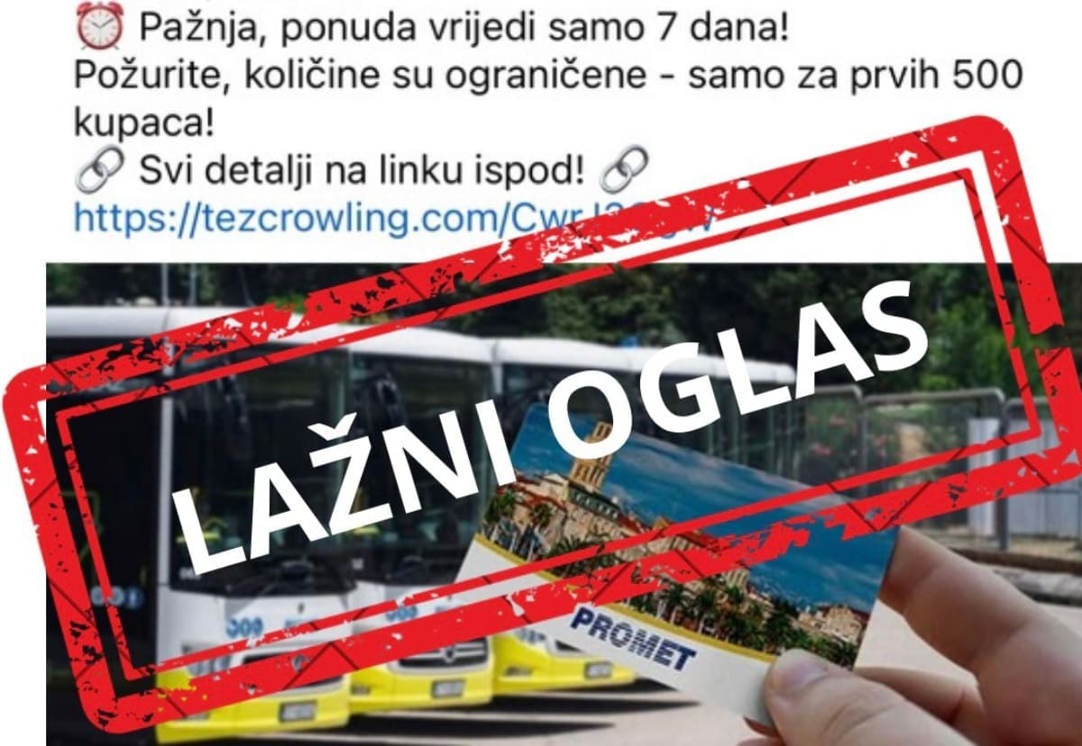 Pojavila se lažna ponuda prejeftinih karata Prometa Split, ne nasjedajte!