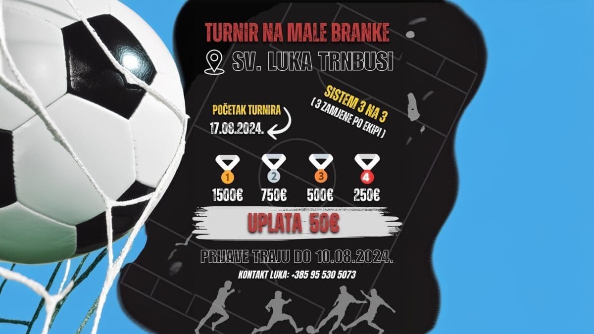 Prijavite se na malonogometni turnir u Trnbusima, novčane nagrade dobivaju četiri ekipe