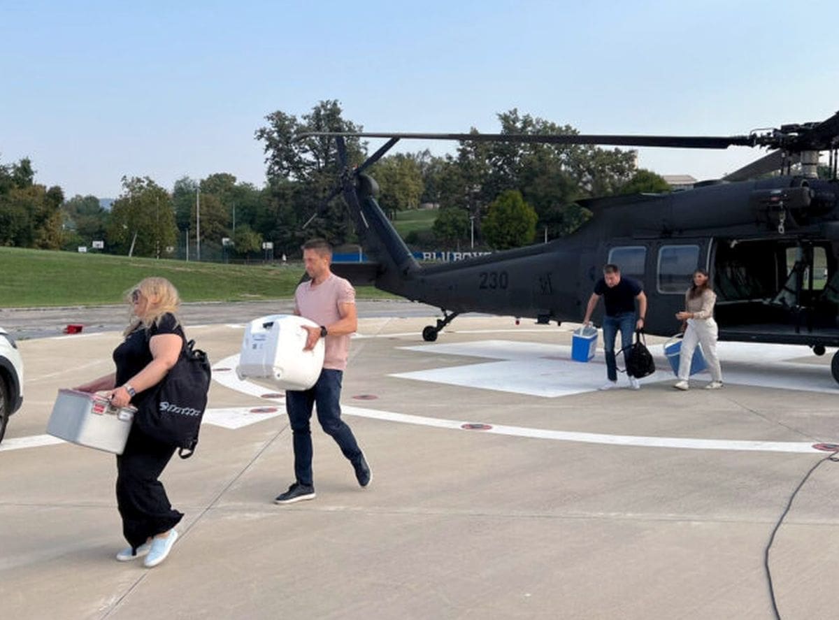 Helikopterom Black Hawk prevezeno srce za transplantaciju iz Zadra u Zagreb
