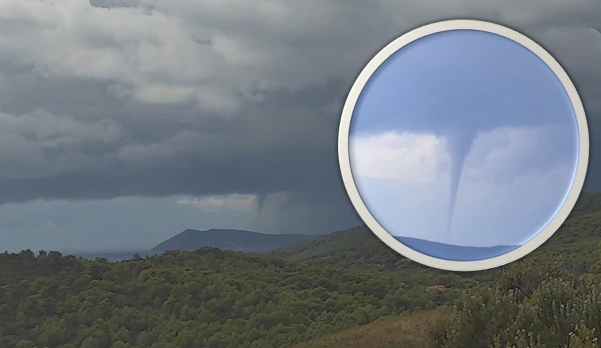 VIDEO Pijavica snimljena kod dalmatinskog otoka