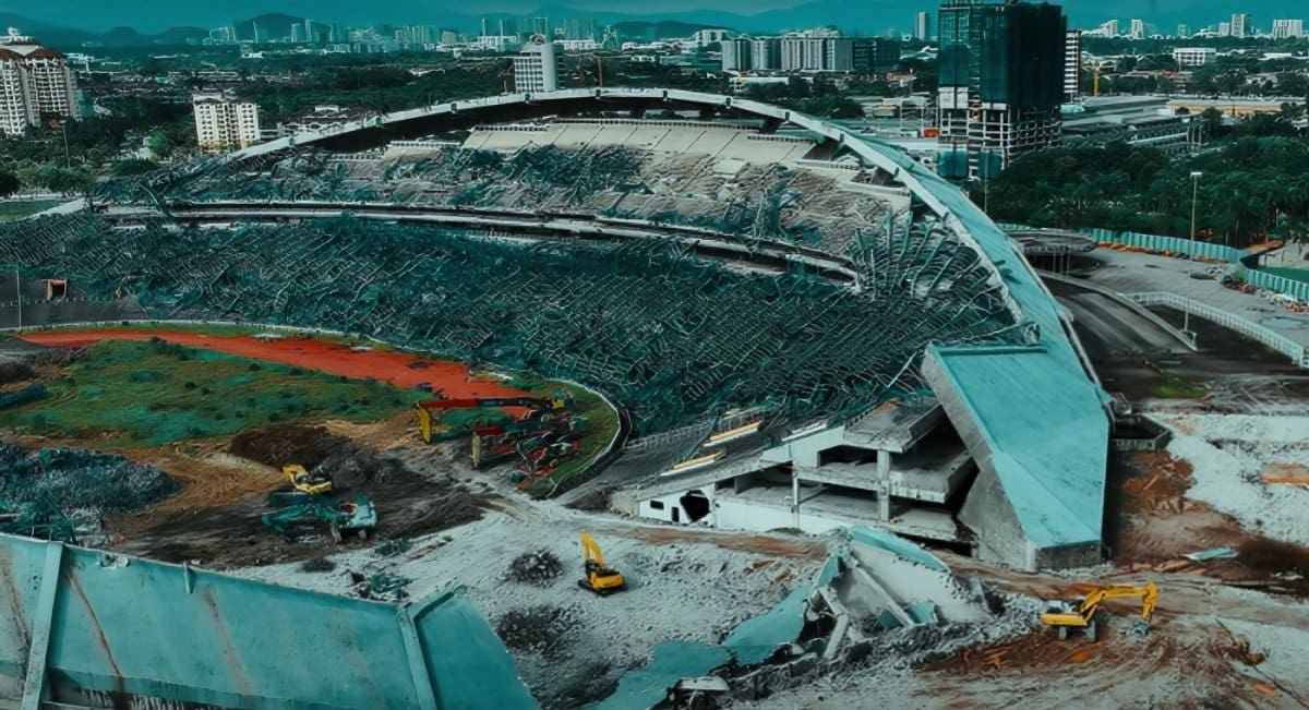 VIDEO Ruši se 'azijski Poljud'. Donosimo snimku Stadion Shah Alam