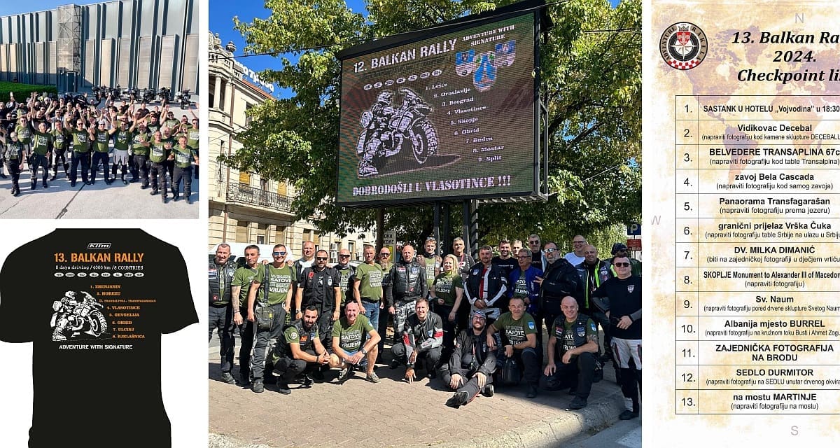 BALKAN RALLY Iz Splita 45 bajkera kreće na 4.000 kilometara dugačak put kroz osam zemalja: Memorijalan, humanitaran i edukativan