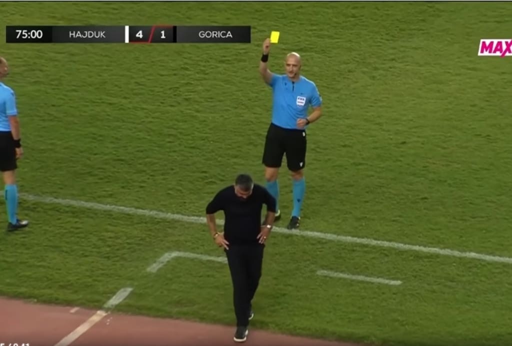 (VIDEO) Ovako je Gattuso 'zaradio' žuti karton, njegova reakcija zapalila Poljud