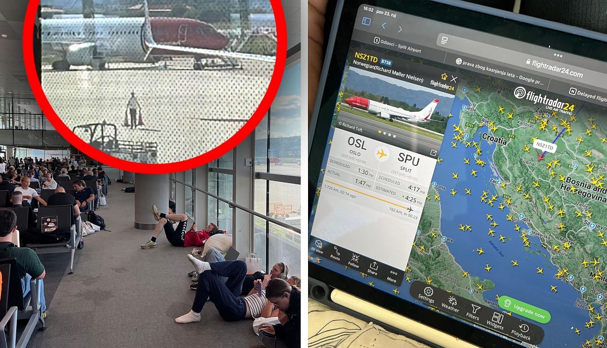 Velika nervoza u splitskoj zračnoj luci, na polazak se čekalo više od šest sati: "Vidio sam da otvaraju tamo gdje je motor"