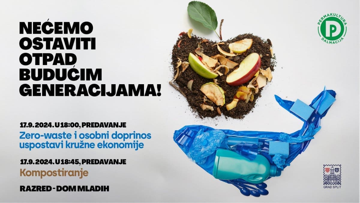 Permakultura Dalmacija poziva na besplatna predavanja o smanjenju otpada i kompostiranju