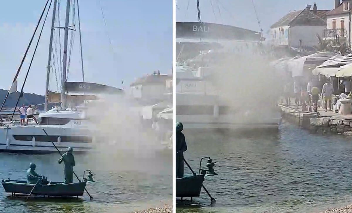 VIDEO U Dalmaciji planulo u unutrašnjosti katamarana