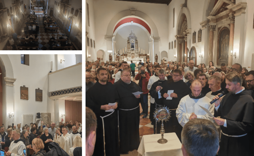 PRIZORI ZA NAJEŽIT SE Mnoštvo Splićana stiglo u crkvu sv. Frane odati počast relikvijima svetcu sa stigmama