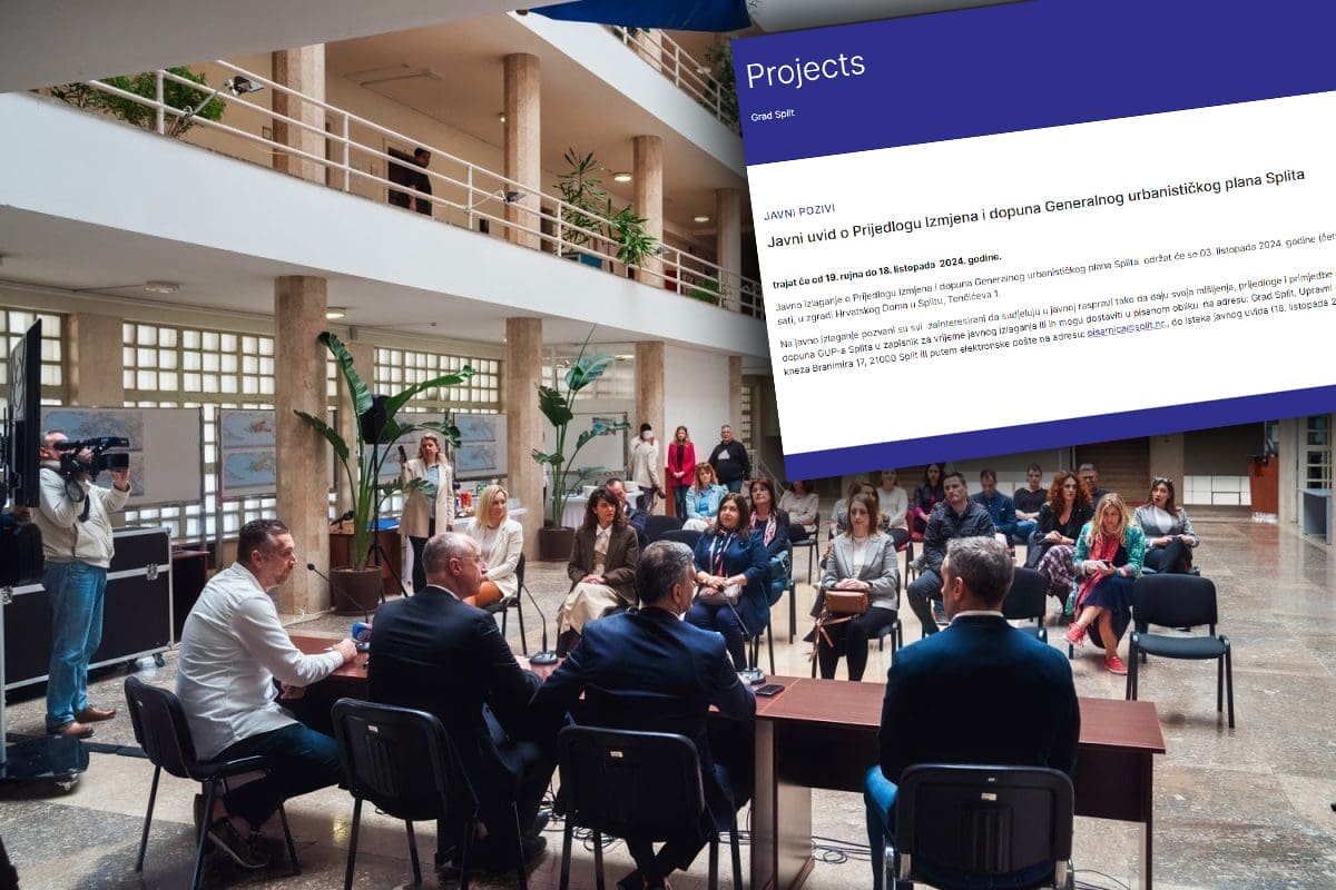 Svi trk u Hrvatski dom: U 19 sati javno izlaganje o prijedlogu izmjena i dopuna Generalnog urbanističkog plana Splita