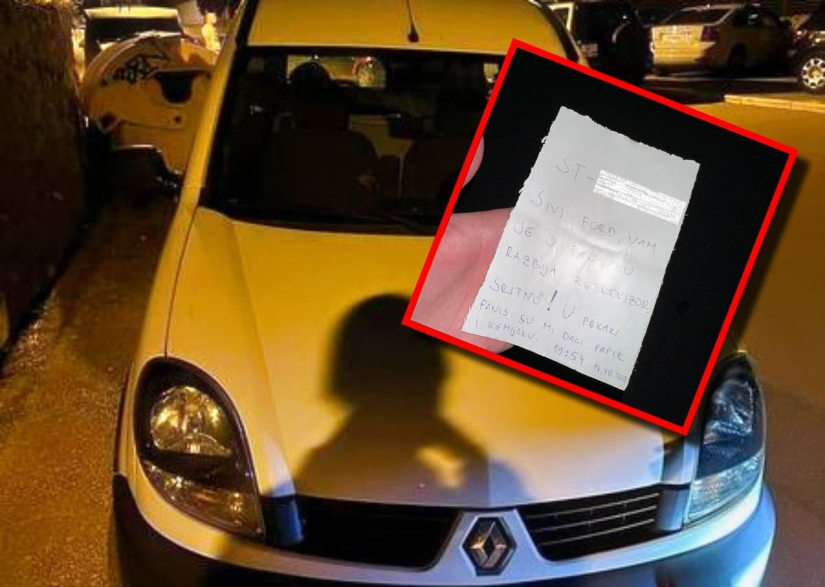 IMA JOŠ POŠTENIH LJUDI Splićaninu netko oštetio auto i otišao. Ali neće se tako lako izvući, netko ga je 'snimio' i ostavio poruku