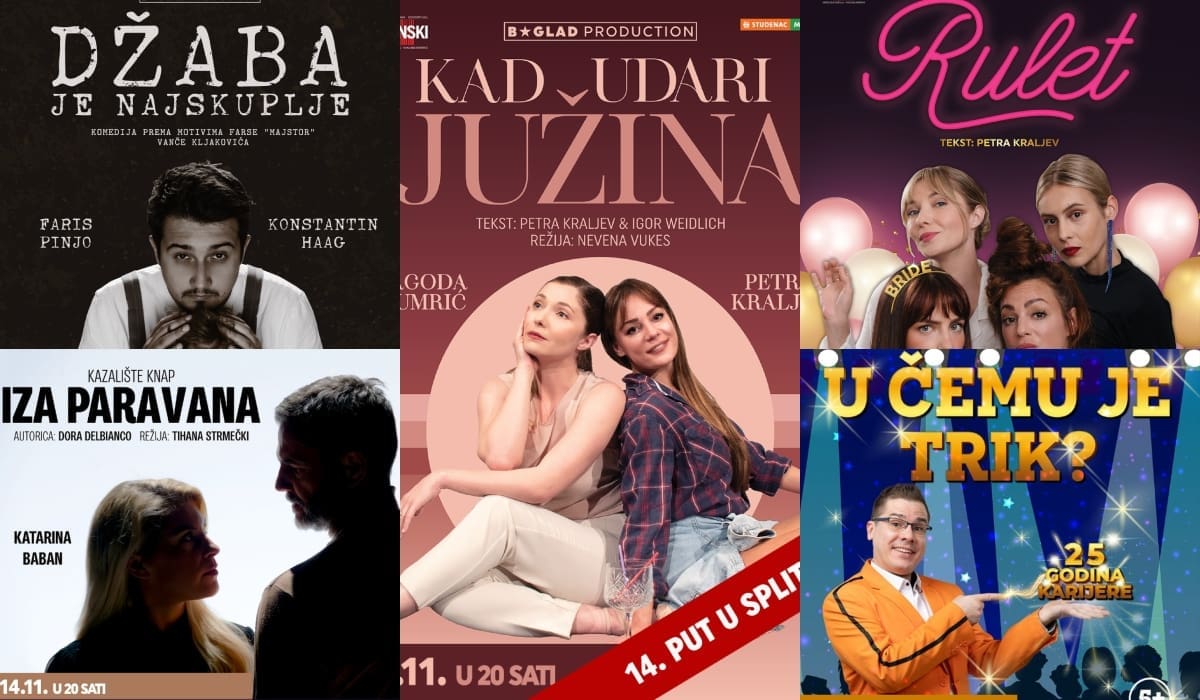 JESEN NA TEATRU UZ MORE Repertoar u studenom prepun je kazališnih hitova