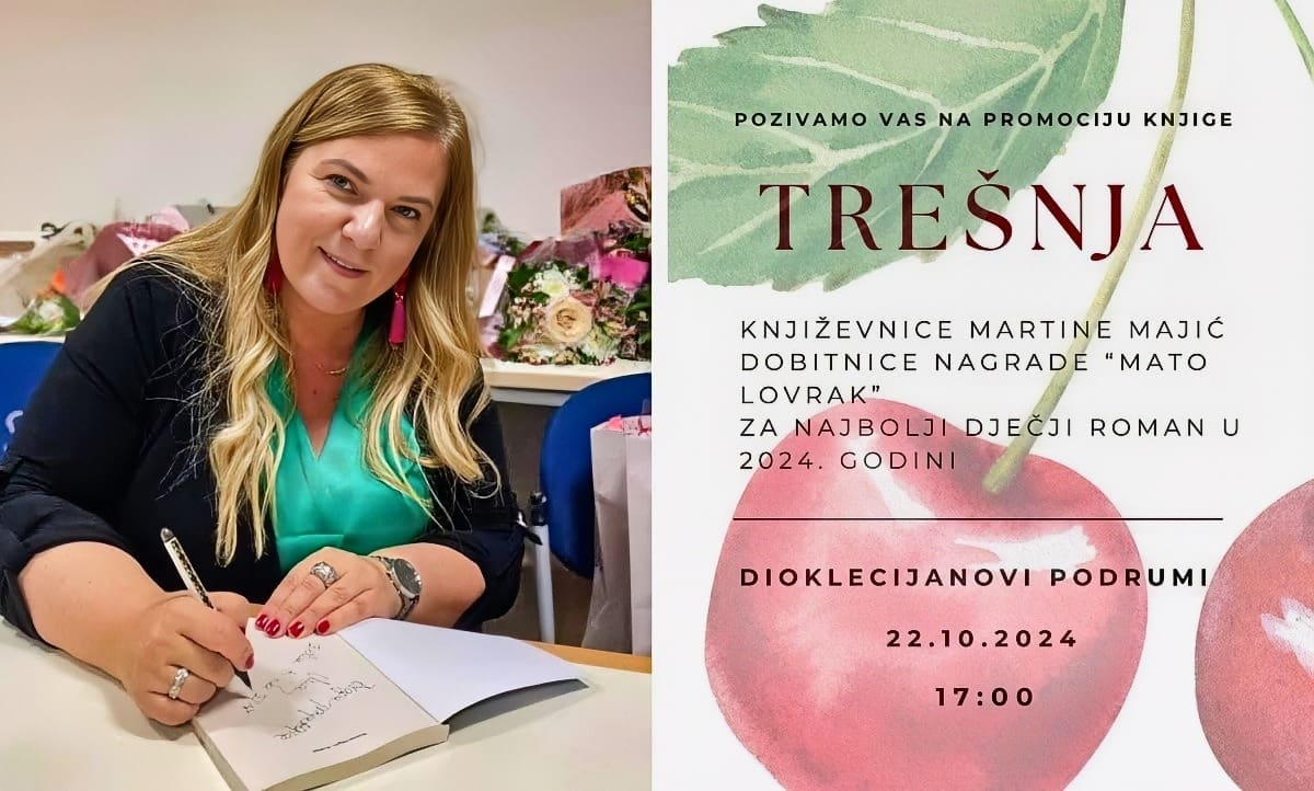 Promocija nagrađenog romana "Trešnja" Martine Majić u Splitu
